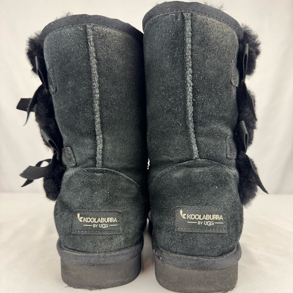 Kookaburra by Ugg Black Victoria Short Faux Fur Boots - Picture 4 of 8